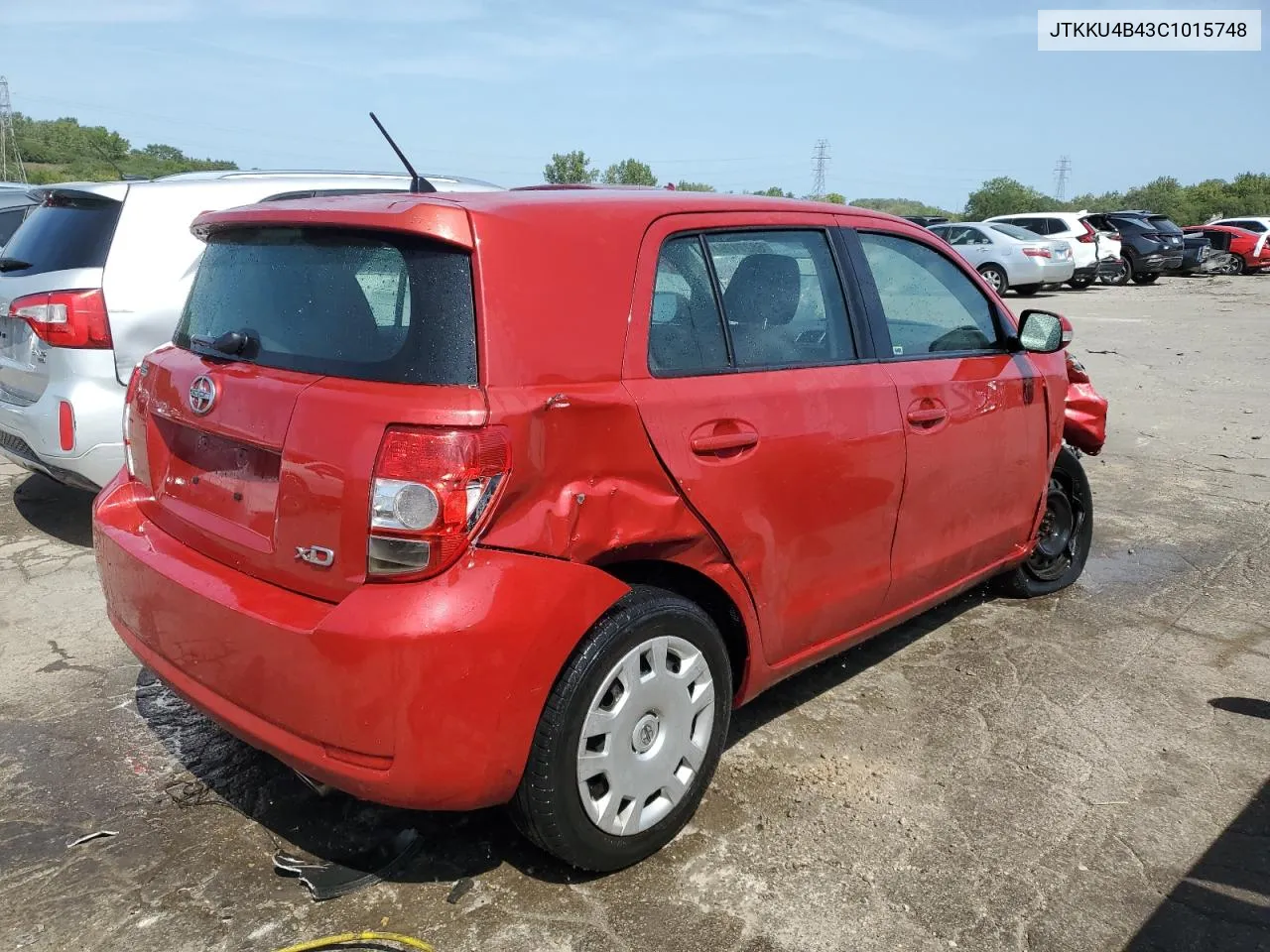 2012 Toyota Scion Xd VIN: JTKKU4B43C1015748 Lot: 68271764