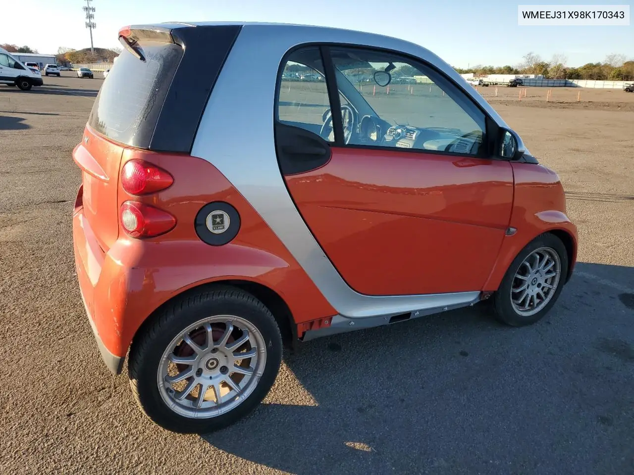 WMEEJ31X98K170343 2008 Smart Fortwo Pure