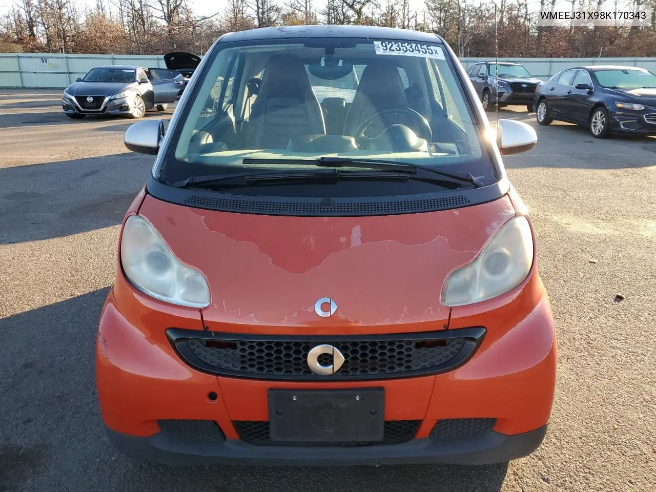 WMEEJ31X98K170343 2008 Smart Fortwo Pure