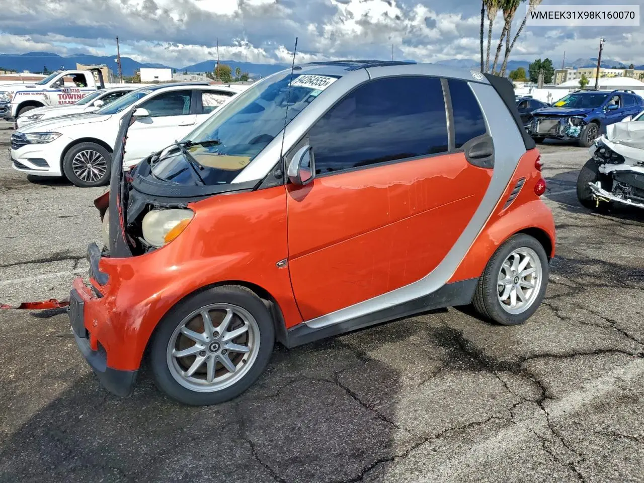 WMEEK31X98K160070 2008 Smart Fortwo Passion