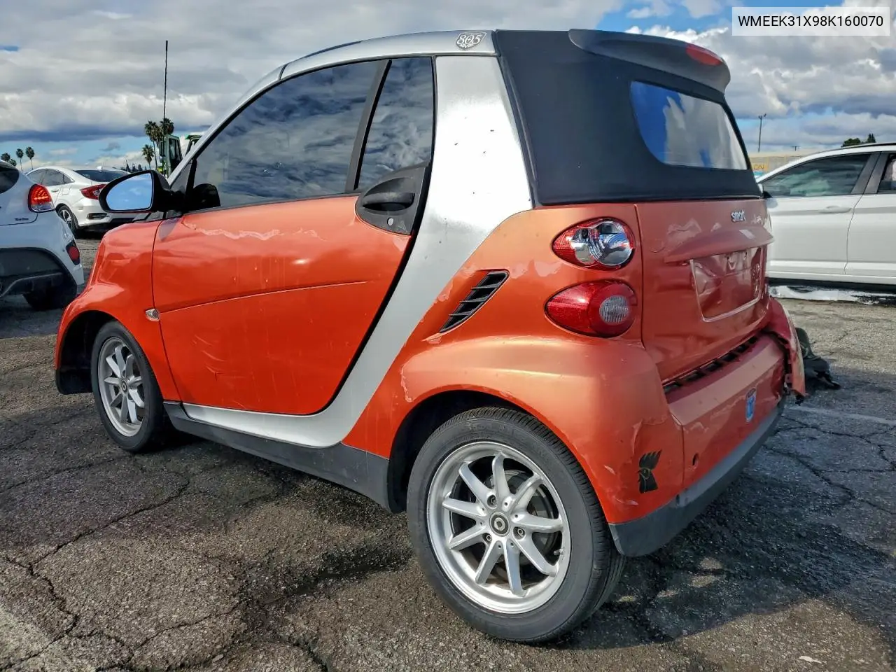 WMEEK31X98K160070 2008 Smart Fortwo Passion