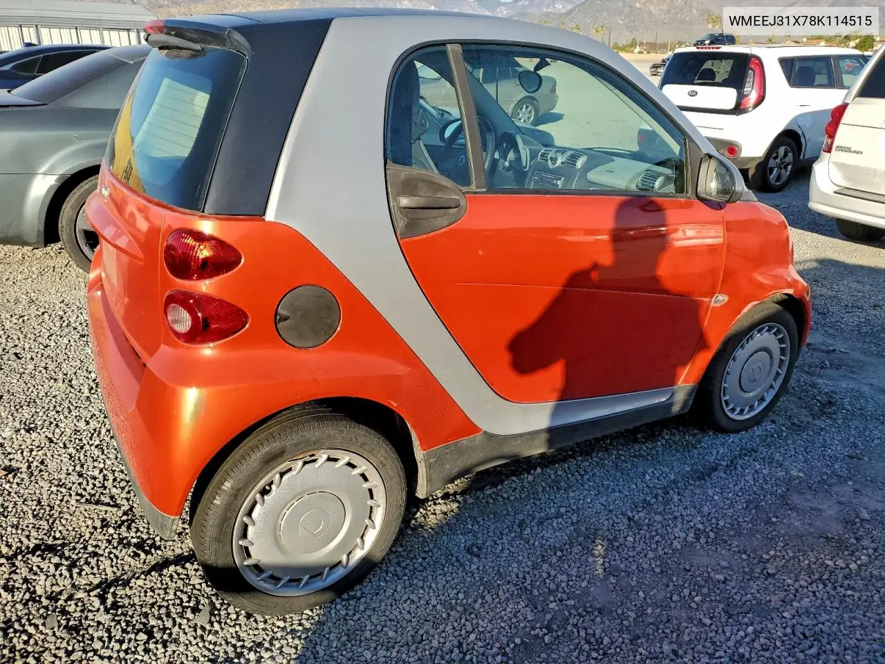 WMEEJ31X78K114515 2008 Smart Fortwo Pure