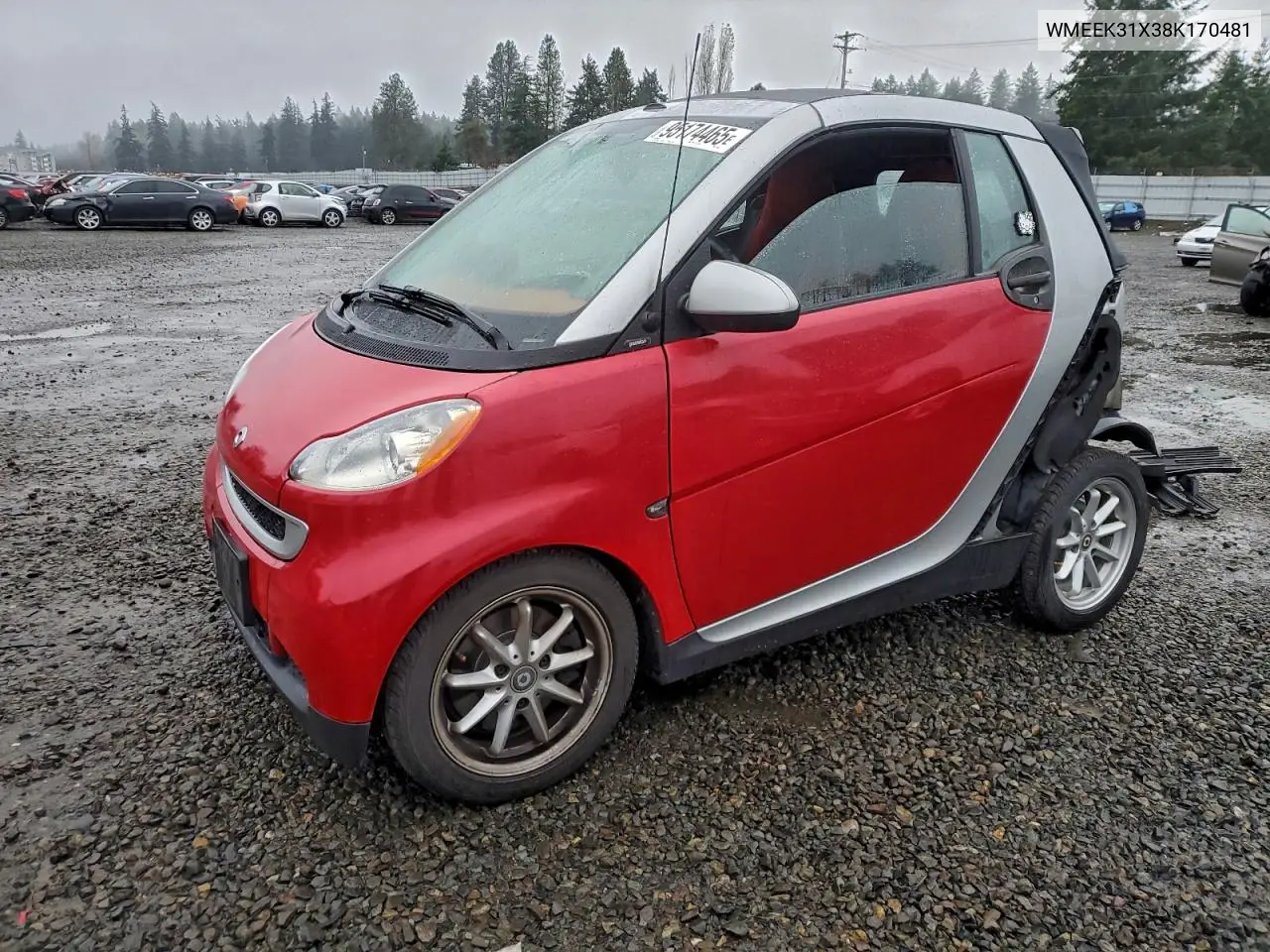 WMEEK31X38K170481 2008 Smart Fortwo Passion