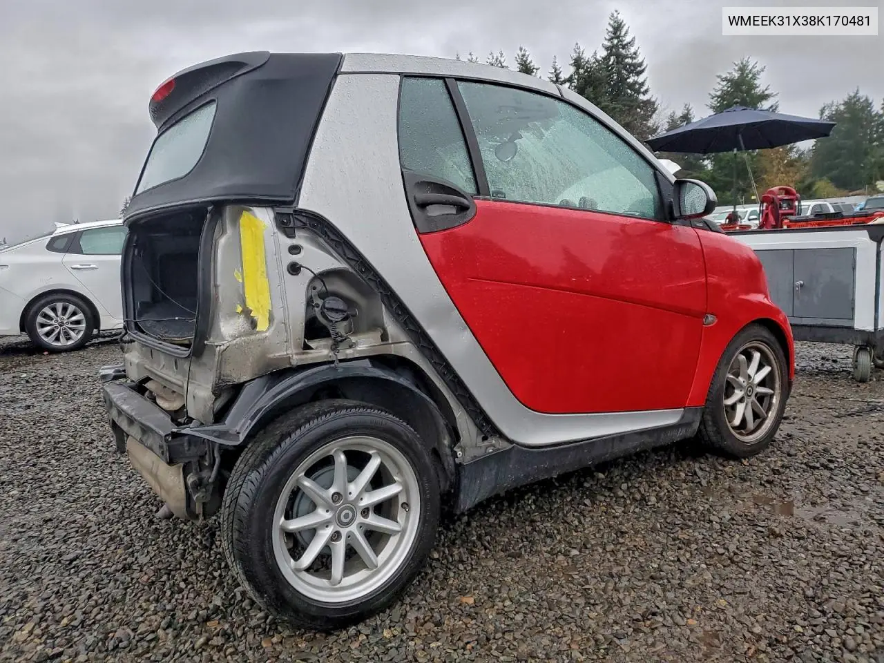 WMEEK31X38K170481 2008 Smart Fortwo Passion