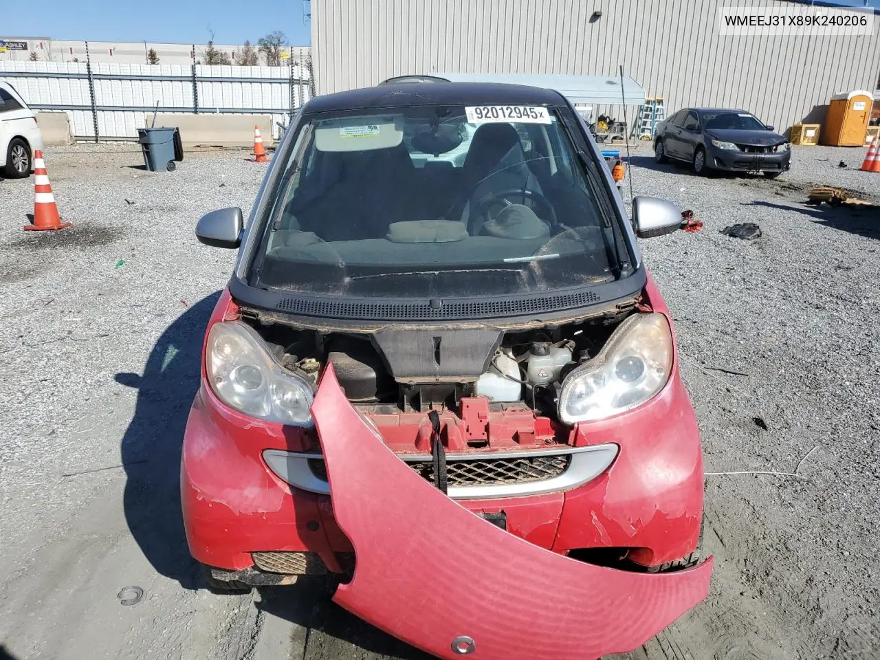 WMEEJ31X89K240206 2009 Smart Fortwo Pure