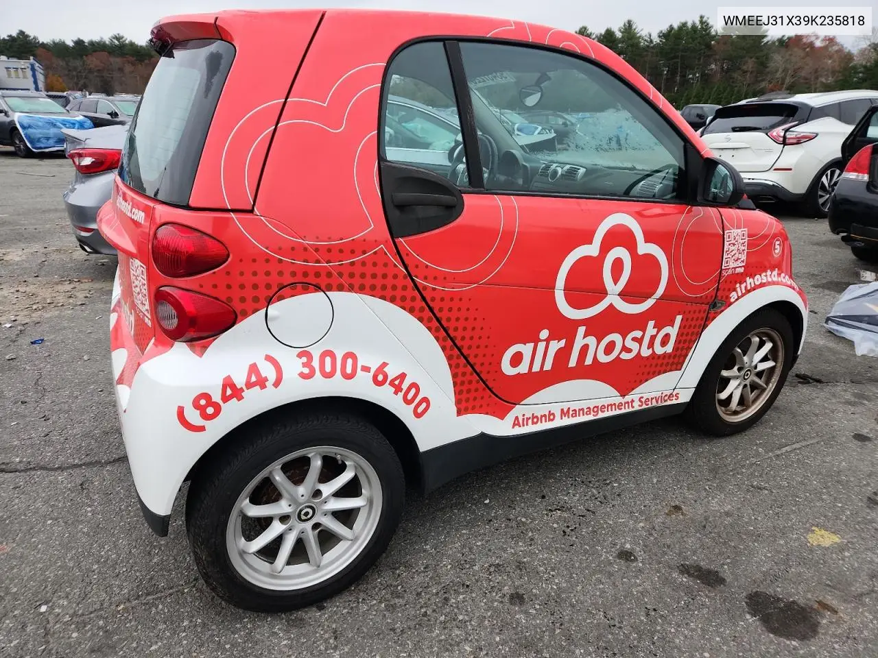 WMEEJ31X39K235818 2009 Smart Fortwo Pure