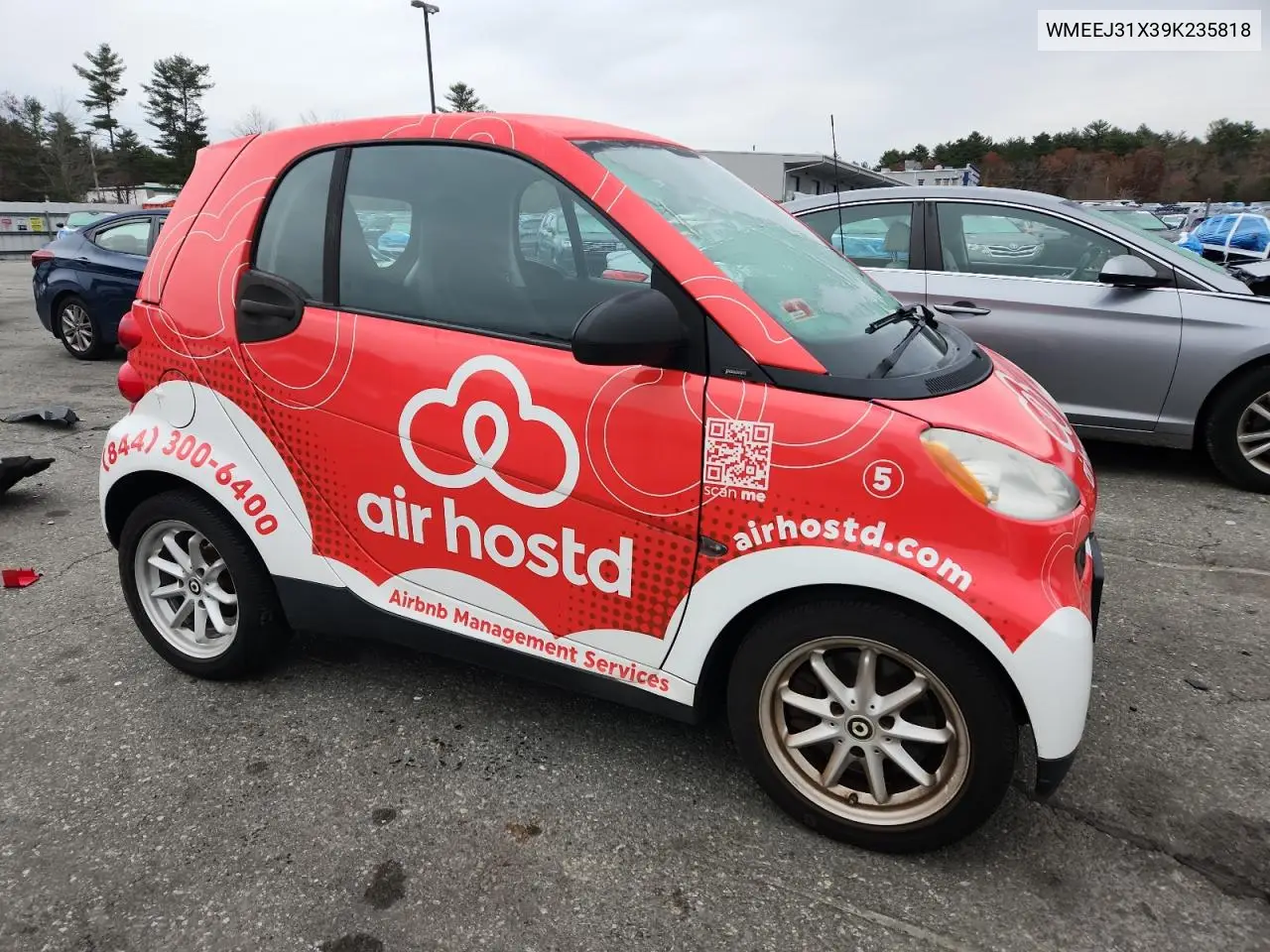 WMEEJ31X39K235818 2009 Smart Fortwo Pure