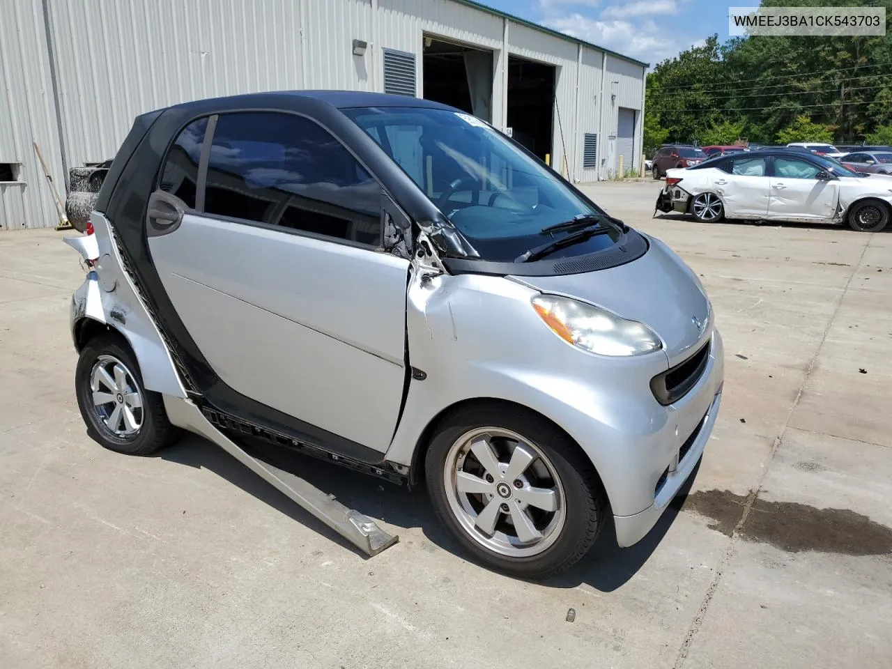 WMEEJ3BA1CK543703 2012 Smart Fortwo Pure