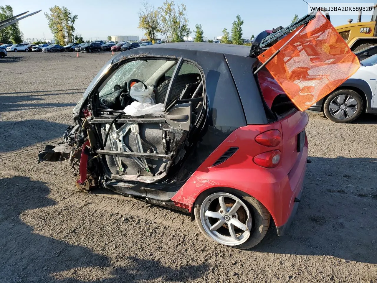 WMEEJ3BA2DK589820 2013 Smart Fortwo Pure