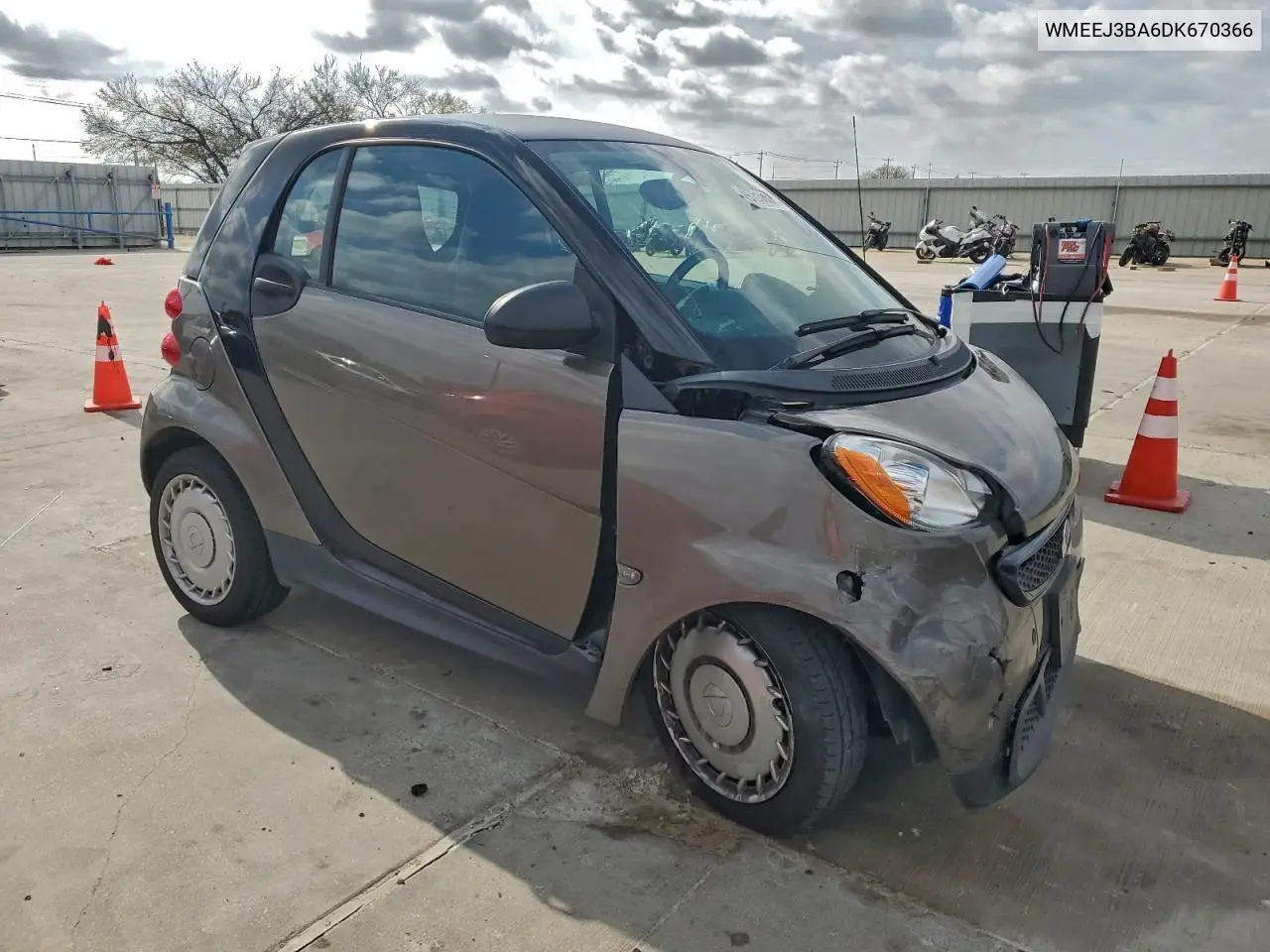 WMEEJ3BA6DK670366 2013 Smart Fortwo Pure