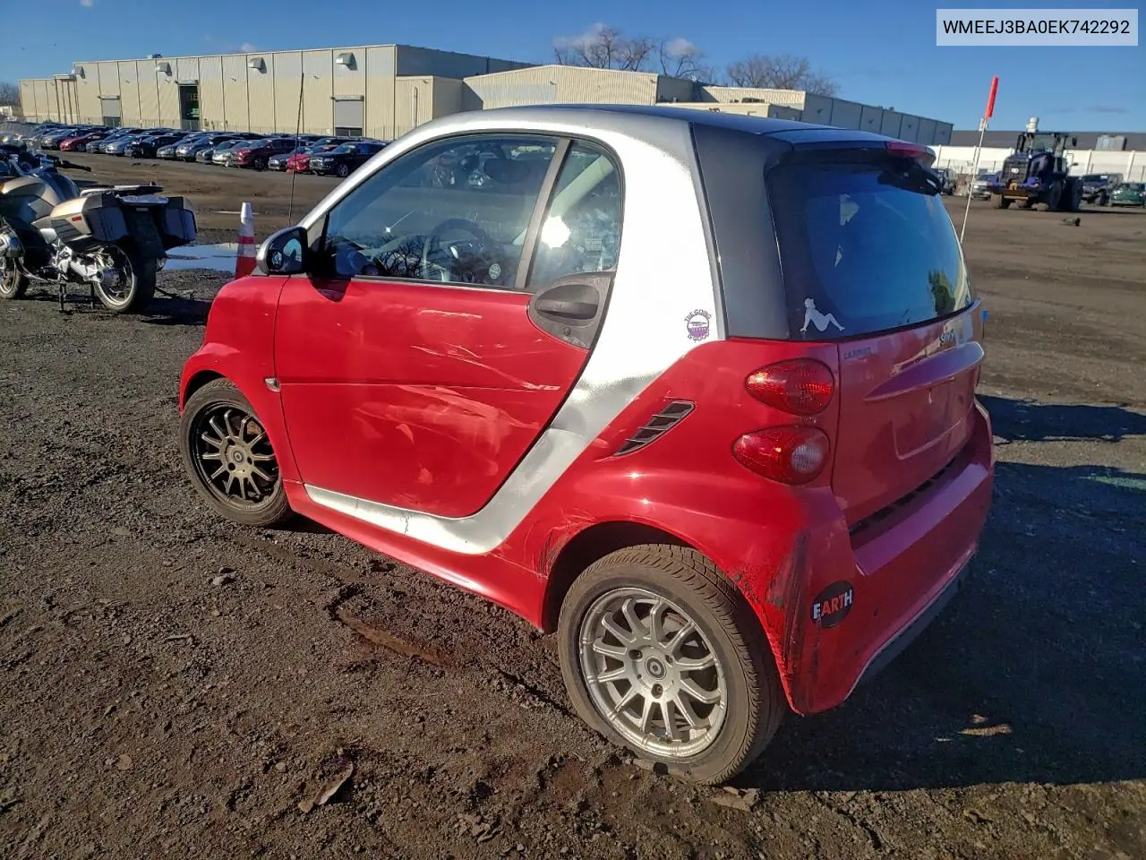 WMEEJ3BA0EK742292 2014 Smart Fortwo Pure