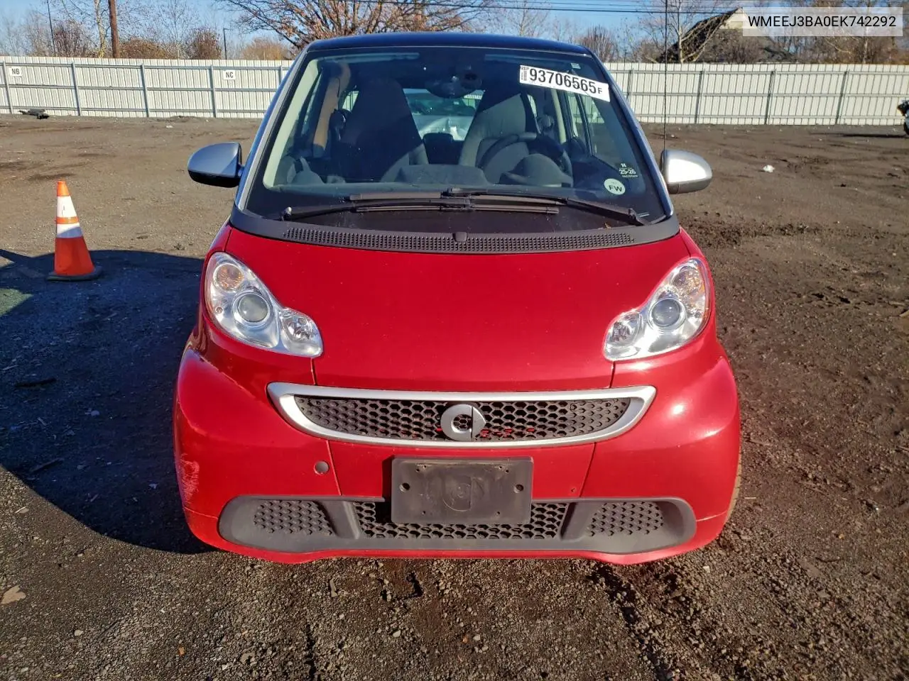 WMEEJ3BA0EK742292 2014 Smart Fortwo Pure