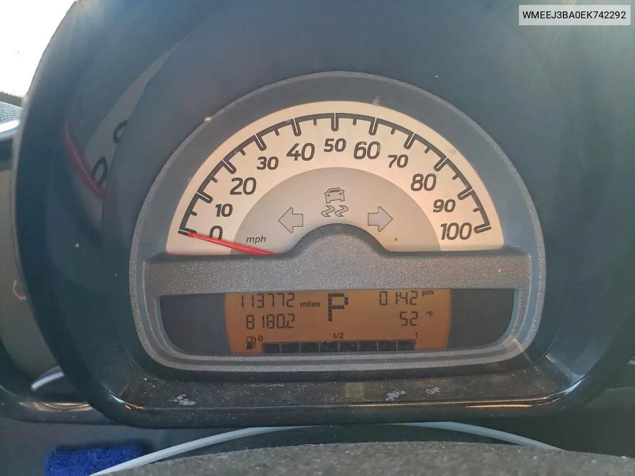 WMEEJ3BA0EK742292 2014 Smart Fortwo Pure