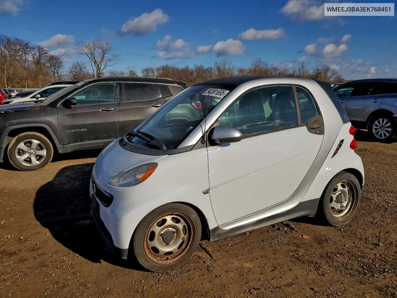 WMEEJ3BA3EK768451 2014 Smart Fortwo Pure