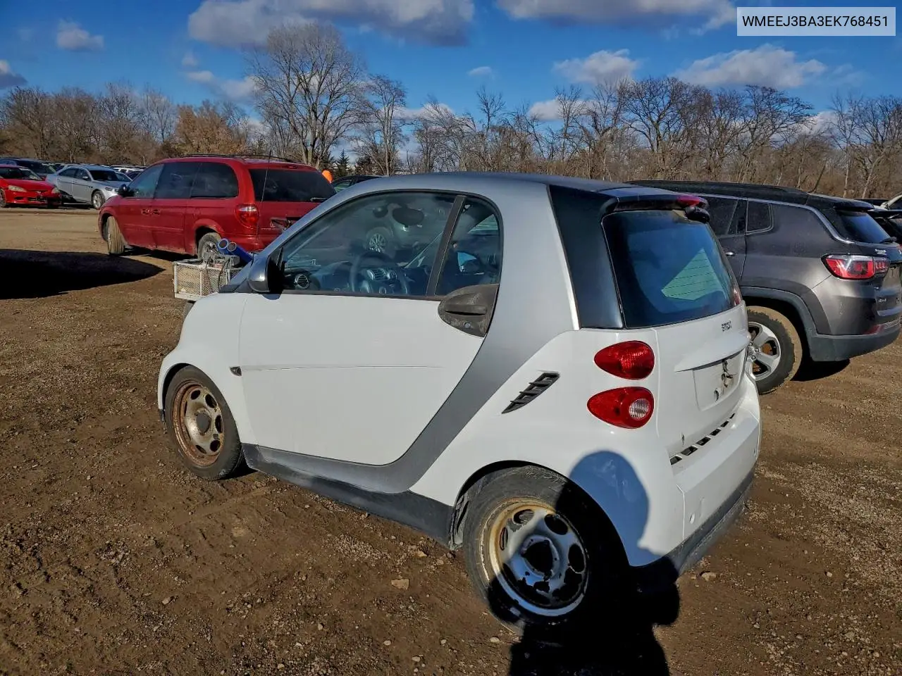 WMEEJ3BA3EK768451 2014 Smart Fortwo Pure