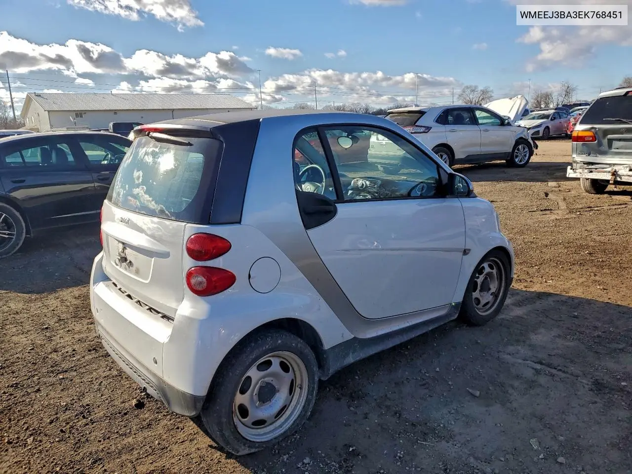 WMEEJ3BA3EK768451 2014 Smart Fortwo Pure
