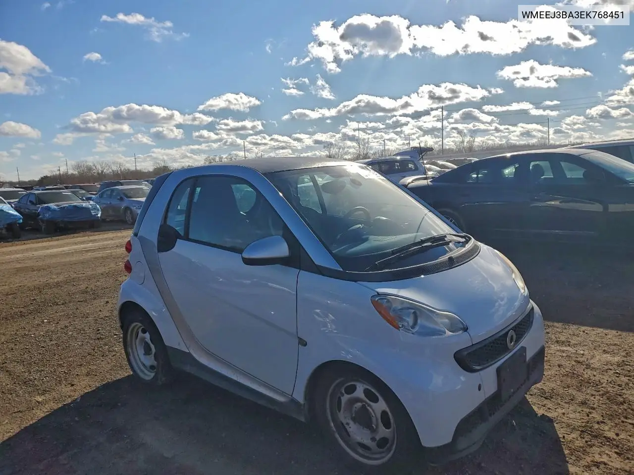 WMEEJ3BA3EK768451 2014 Smart Fortwo Pure