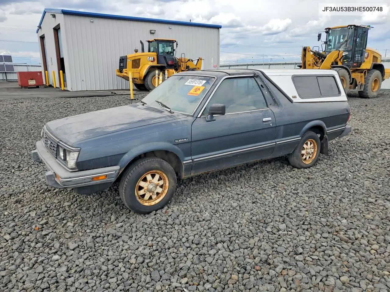 1987 Subaru Brat Gl VIN: JF3AU53B3HE500748 Lot: 55991316
