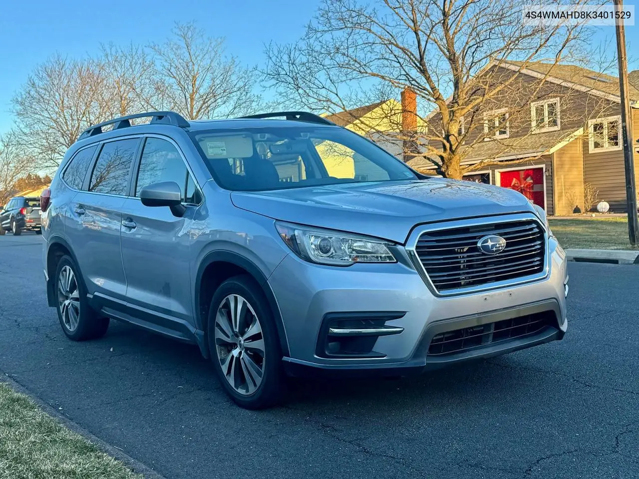 4S4WMAHD8K3401529 2019 Subaru Ascent Premium