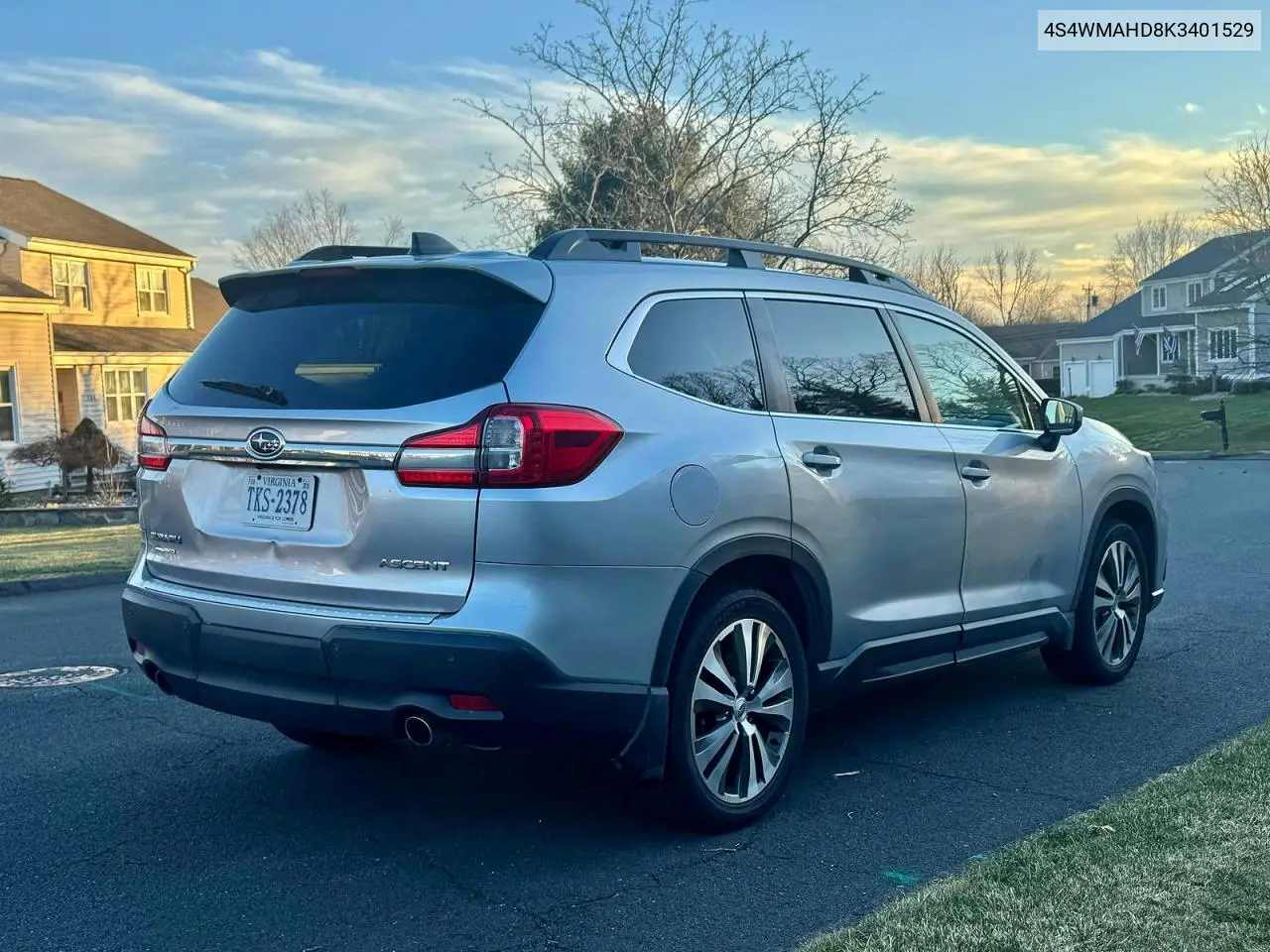 4S4WMAHD8K3401529 2019 Subaru Ascent Premium