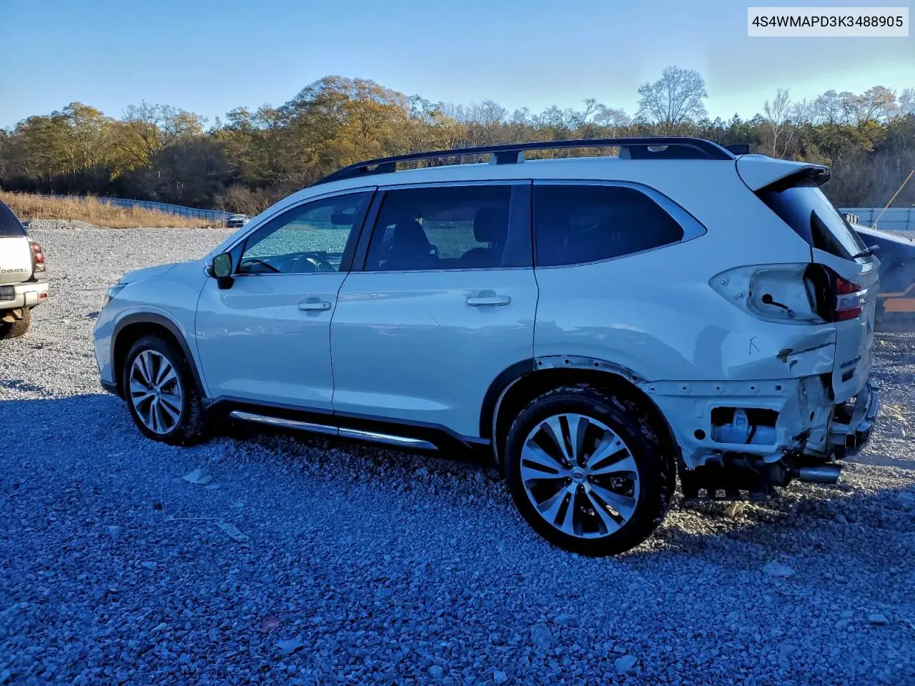 4S4WMAPD3K3488905 2019 Subaru Ascent Limited