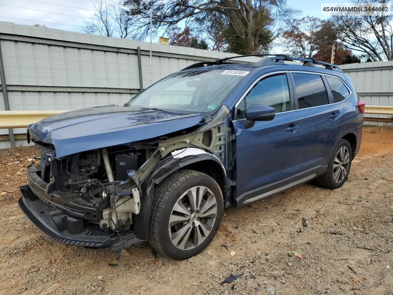 4S4WMAMD6L3444662 2020 Subaru Ascent Limited
