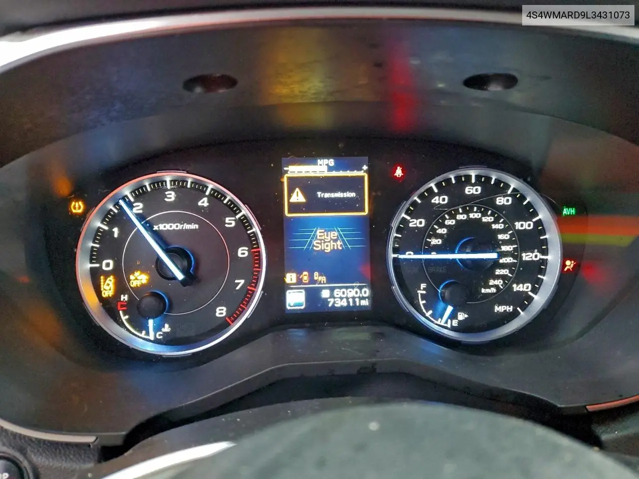 4S4WMARD9L3431073 2020 Subaru Ascent Touring