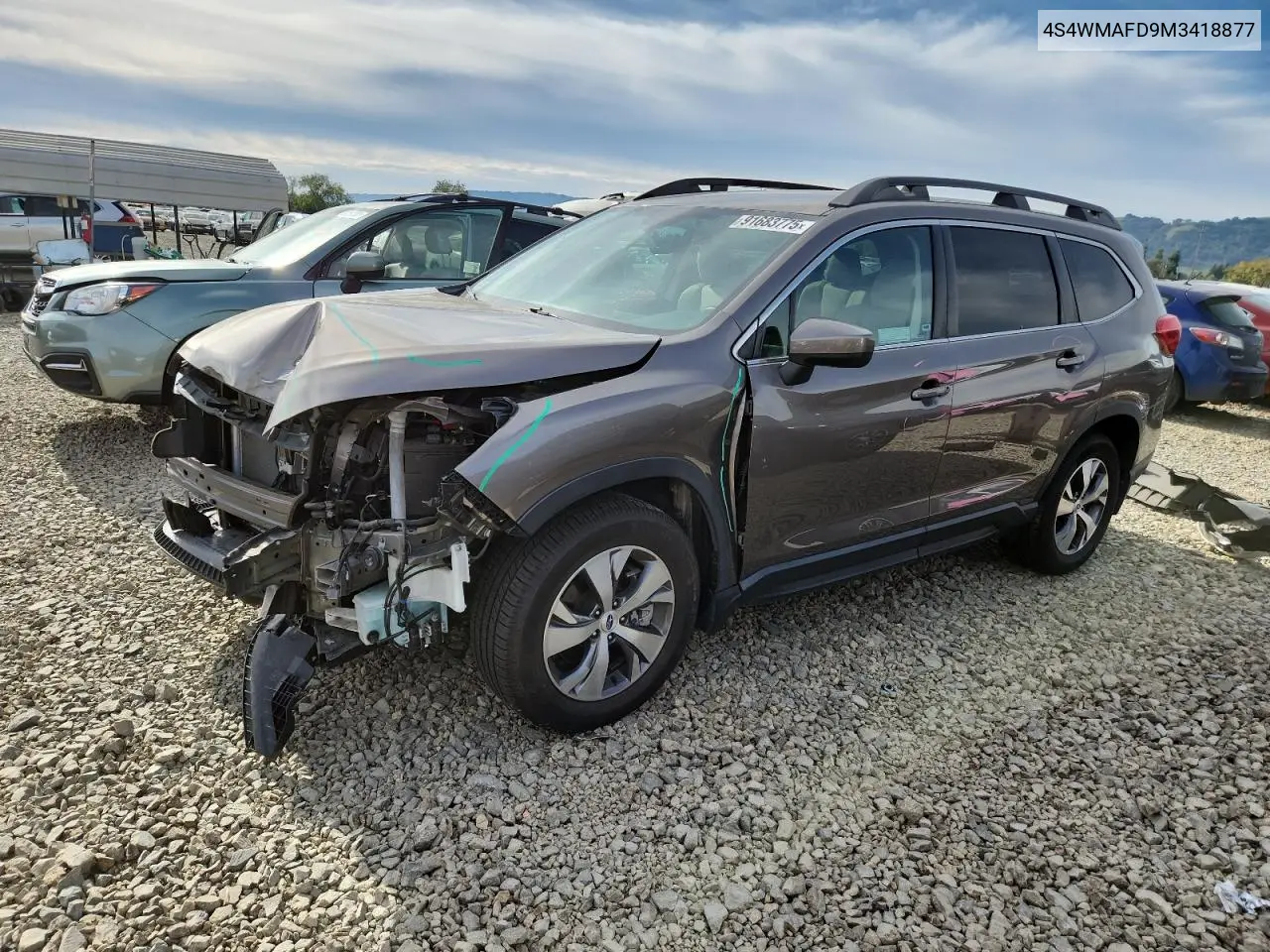4S4WMAFD9M3418877 2021 Subaru Ascent Premium