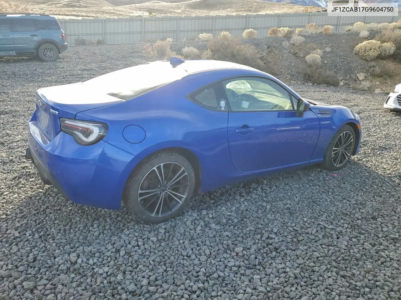 JF1ZCAB17G9604750 2016 Subaru Brz 2.0 Premium