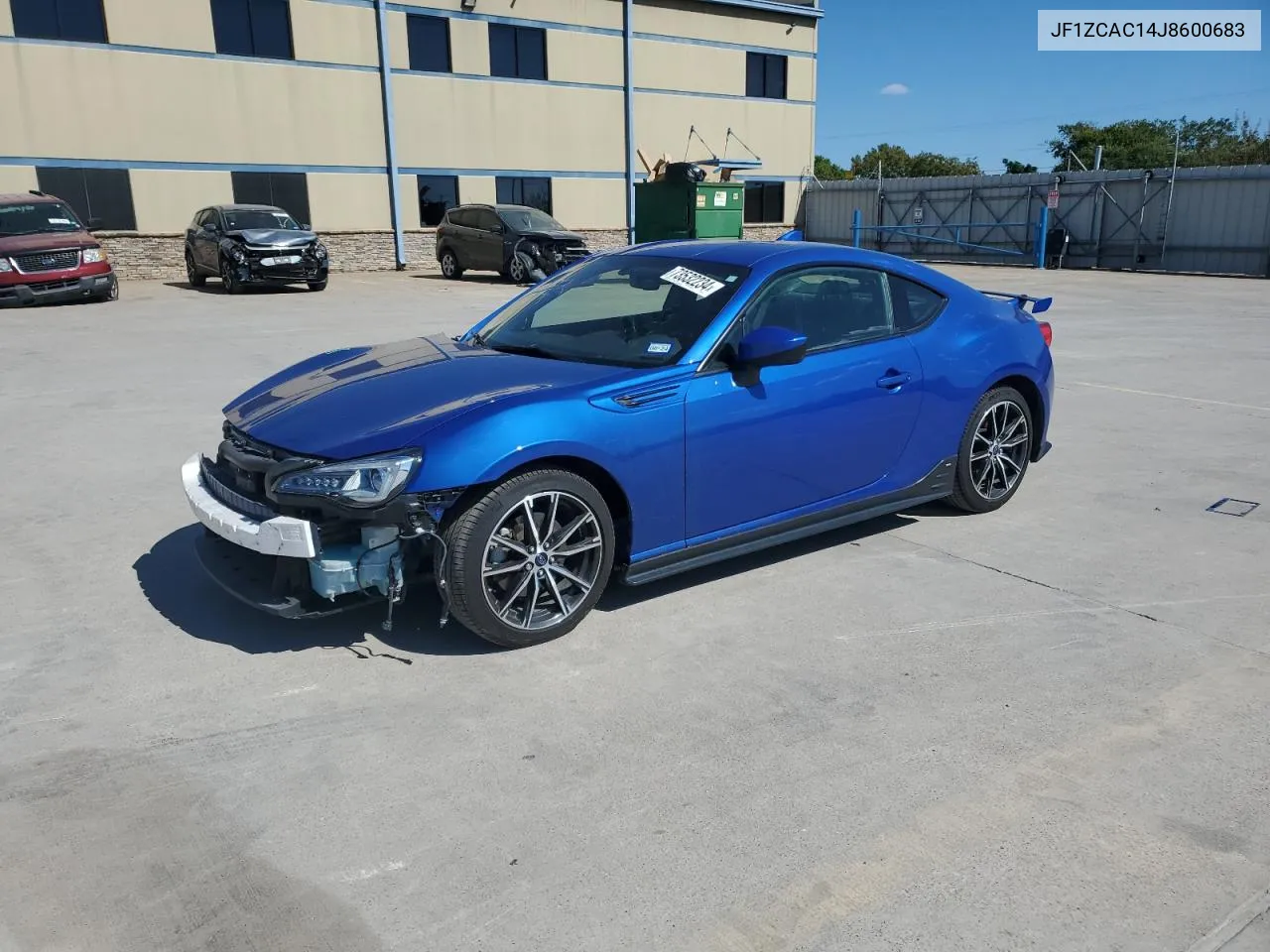 JF1ZCAC14J8600683 2018 Subaru Brz 2.0 Limited