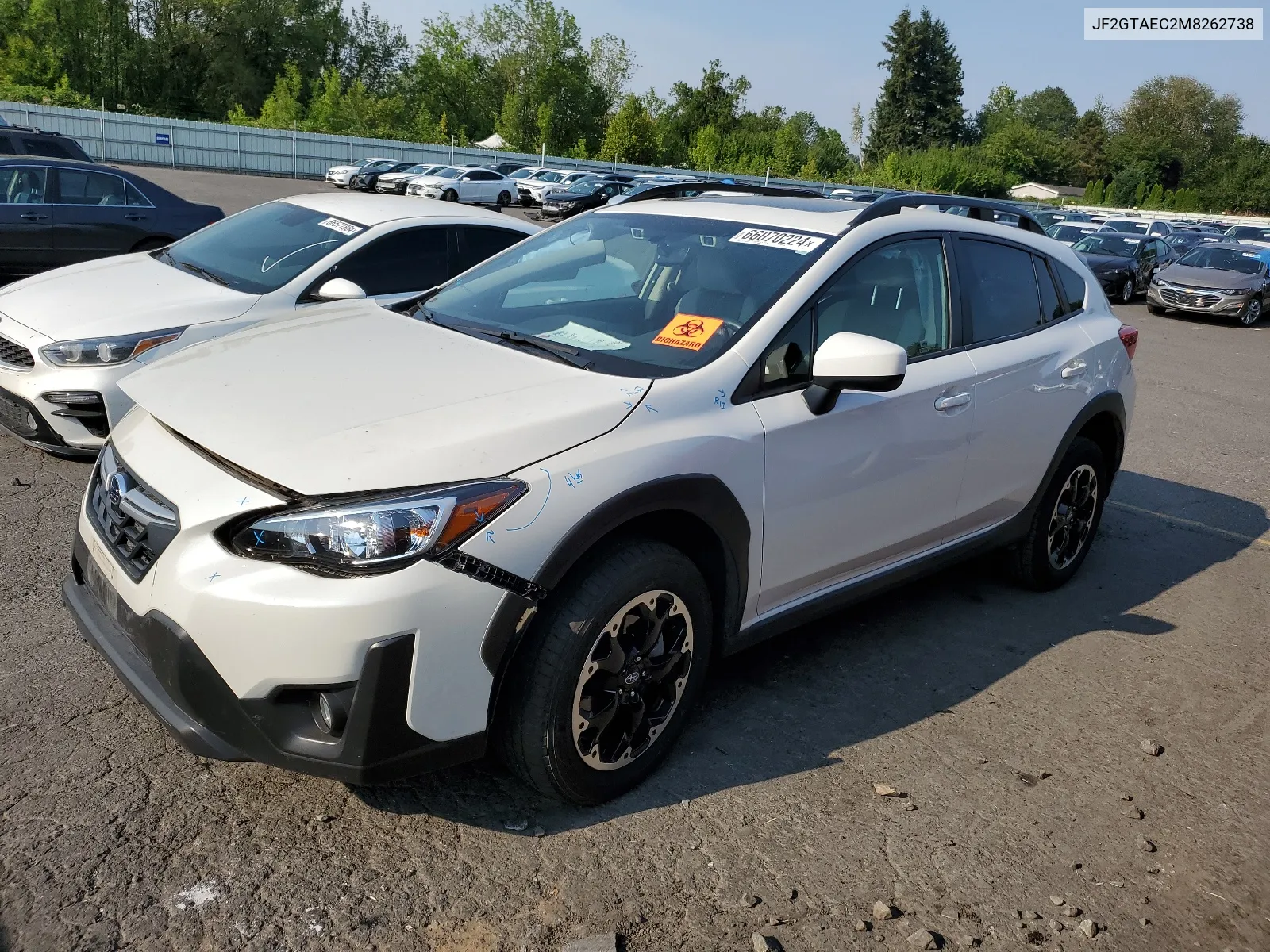 JF2GTAEC2M8262738 2021 Subaru Crosstrek Premium