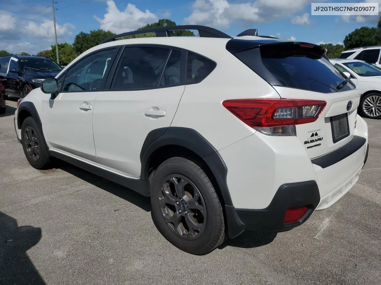 JF2GTHSC7NH209077 2022 Subaru Crosstrek Sport