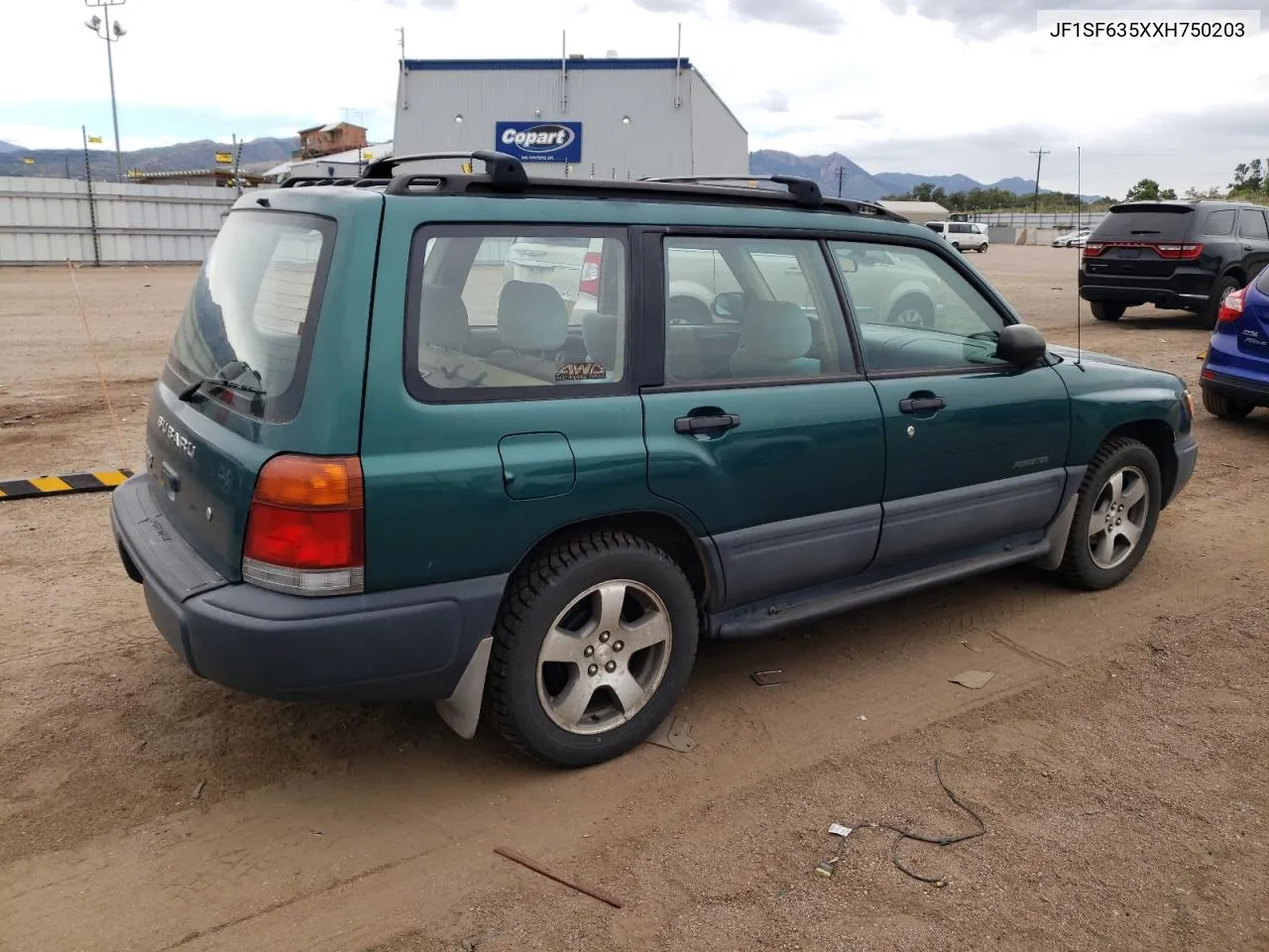 1999 Subaru Forester L VIN: JF1SF635XXH750203 Lot: 71791114