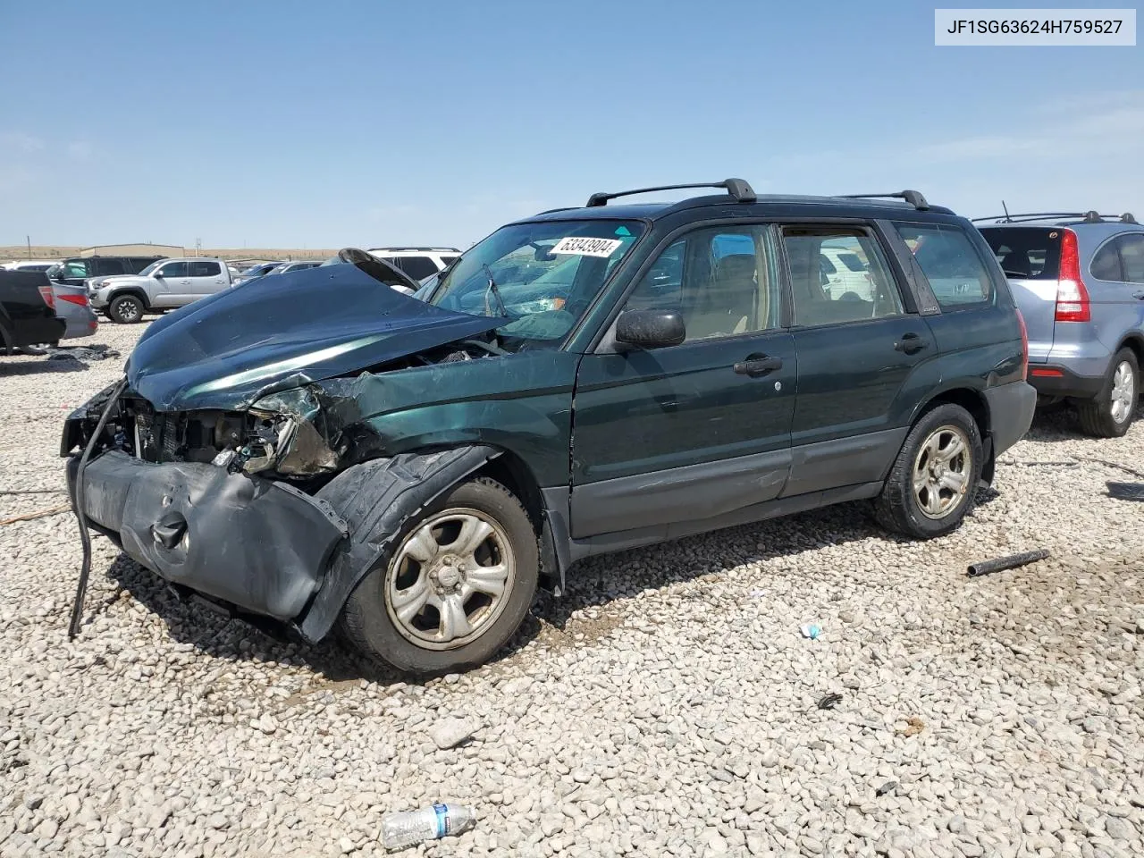 2004 Subaru Forester 2.5X VIN: JF1SG63624H759527 Lot: 63343904