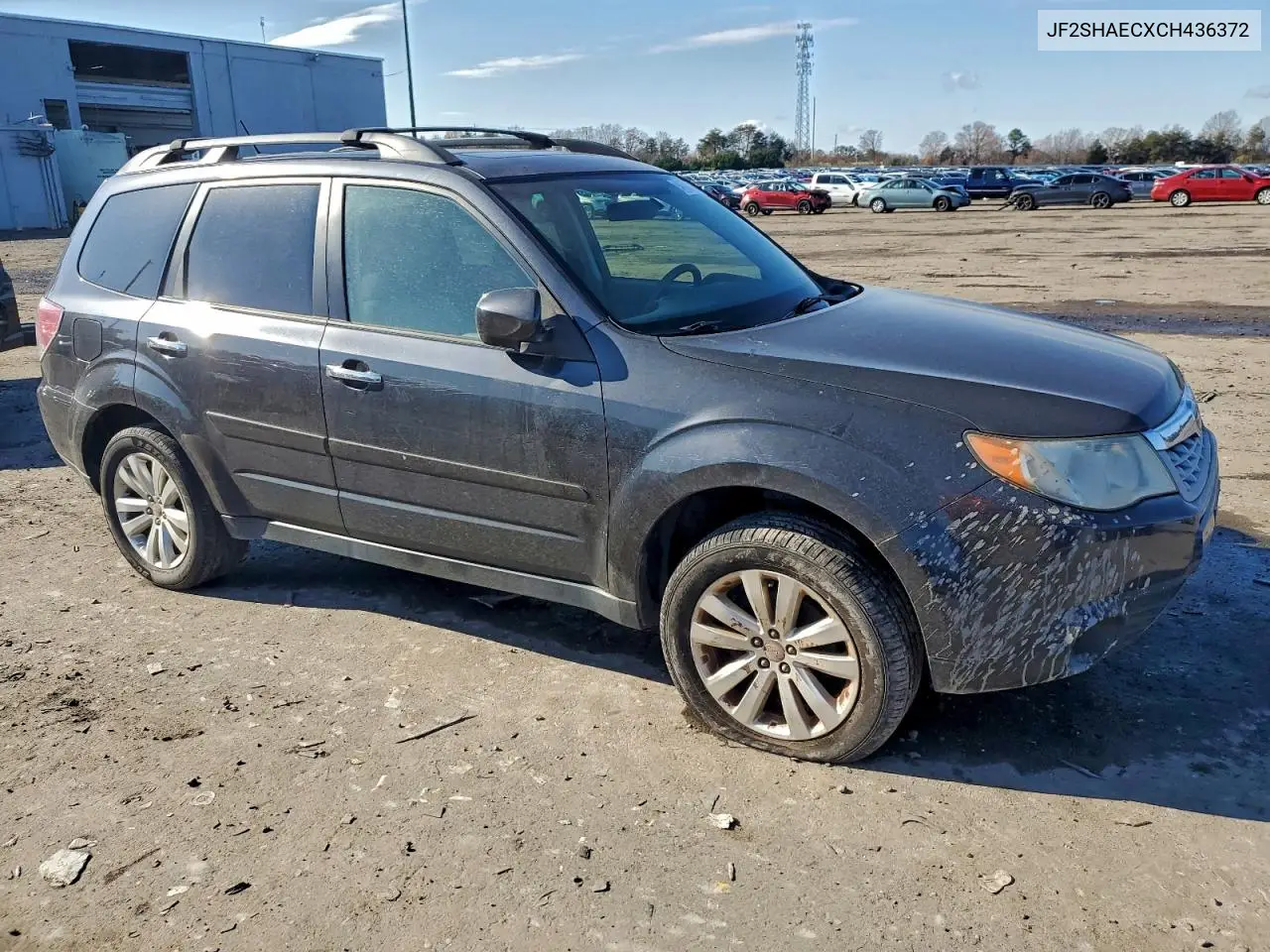 JF2SHAECXCH436372 2012 Subaru Forester Limited