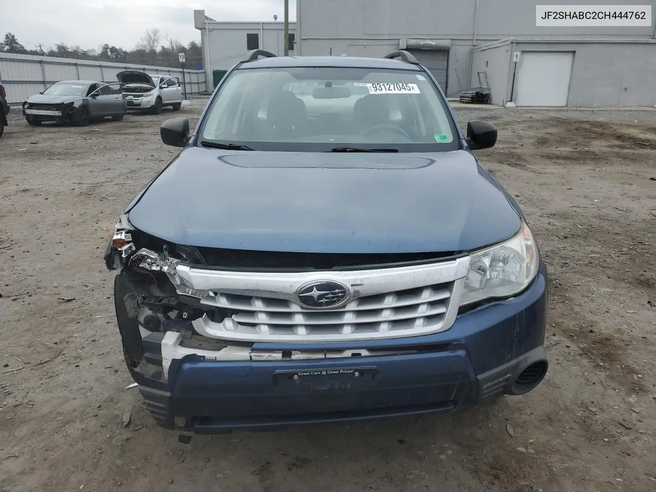 JF2SHABC2CH444762 2012 Subaru Forester 2.5X