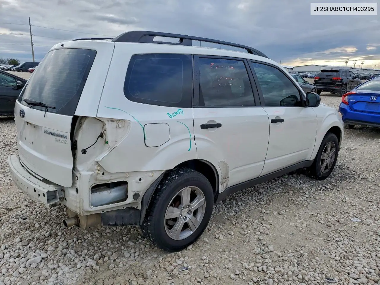 JF2SHABC1CH403295 2012 Subaru Forester 2.5X