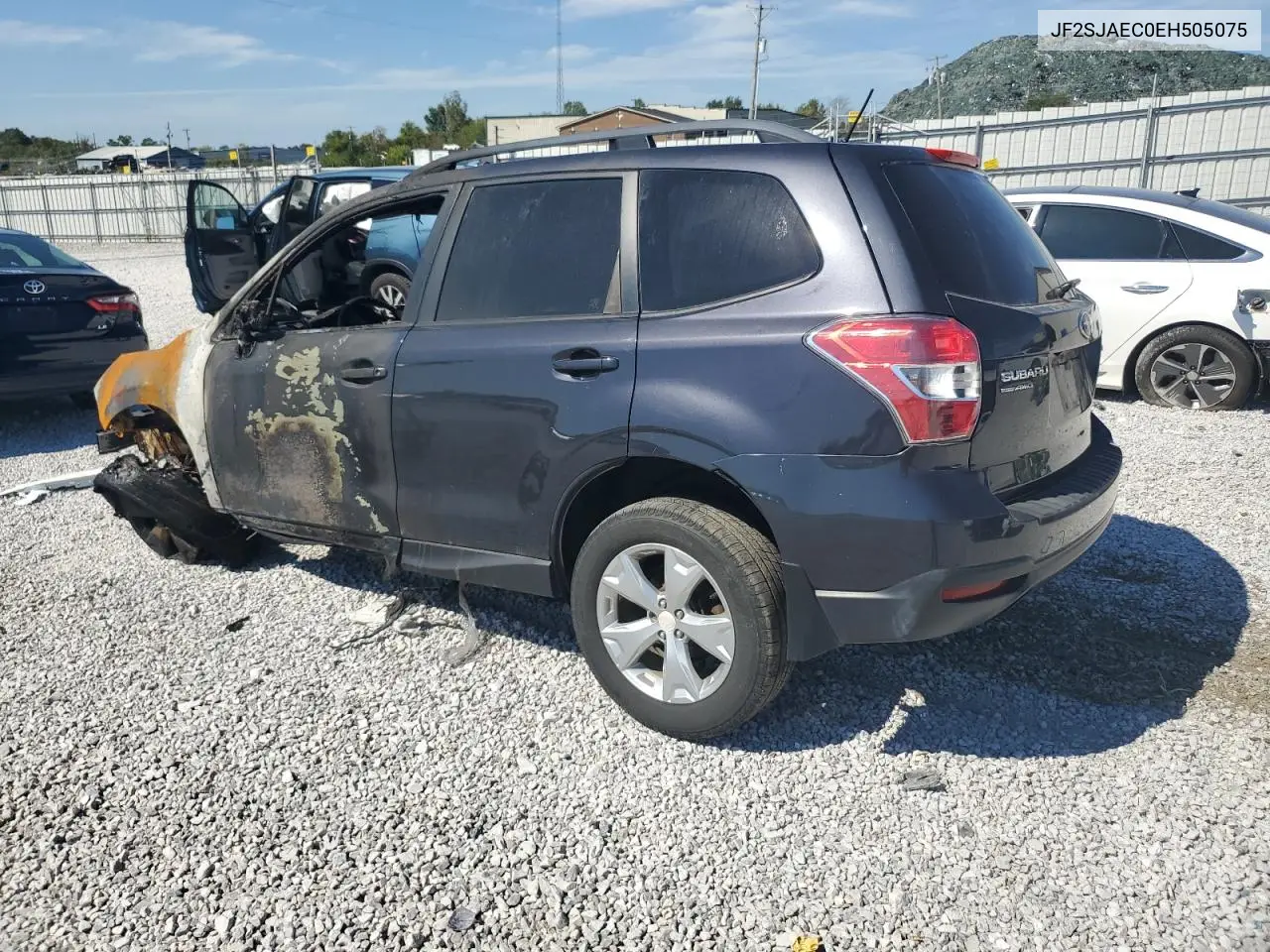 JF2SJAEC0EH505075 2014 Subaru Forester 2.5I Premium