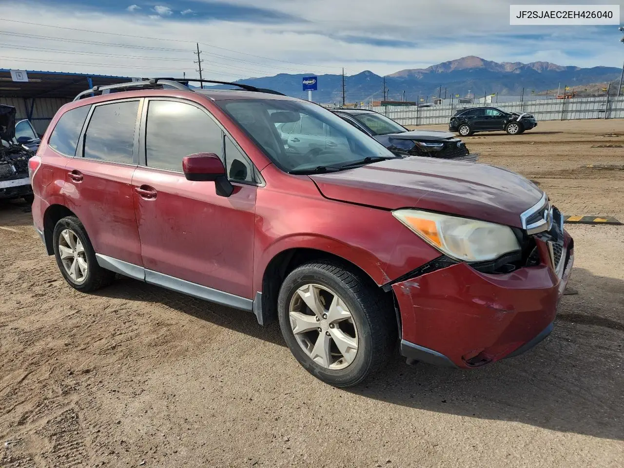 JF2SJAEC2EH426040 2014 Subaru Forester 2.5I Premium