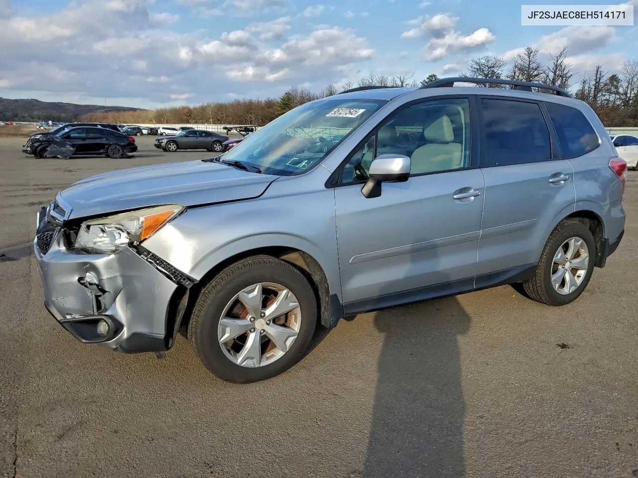 JF2SJAEC8EH514171 2014 Subaru Forester 2.5I Premium