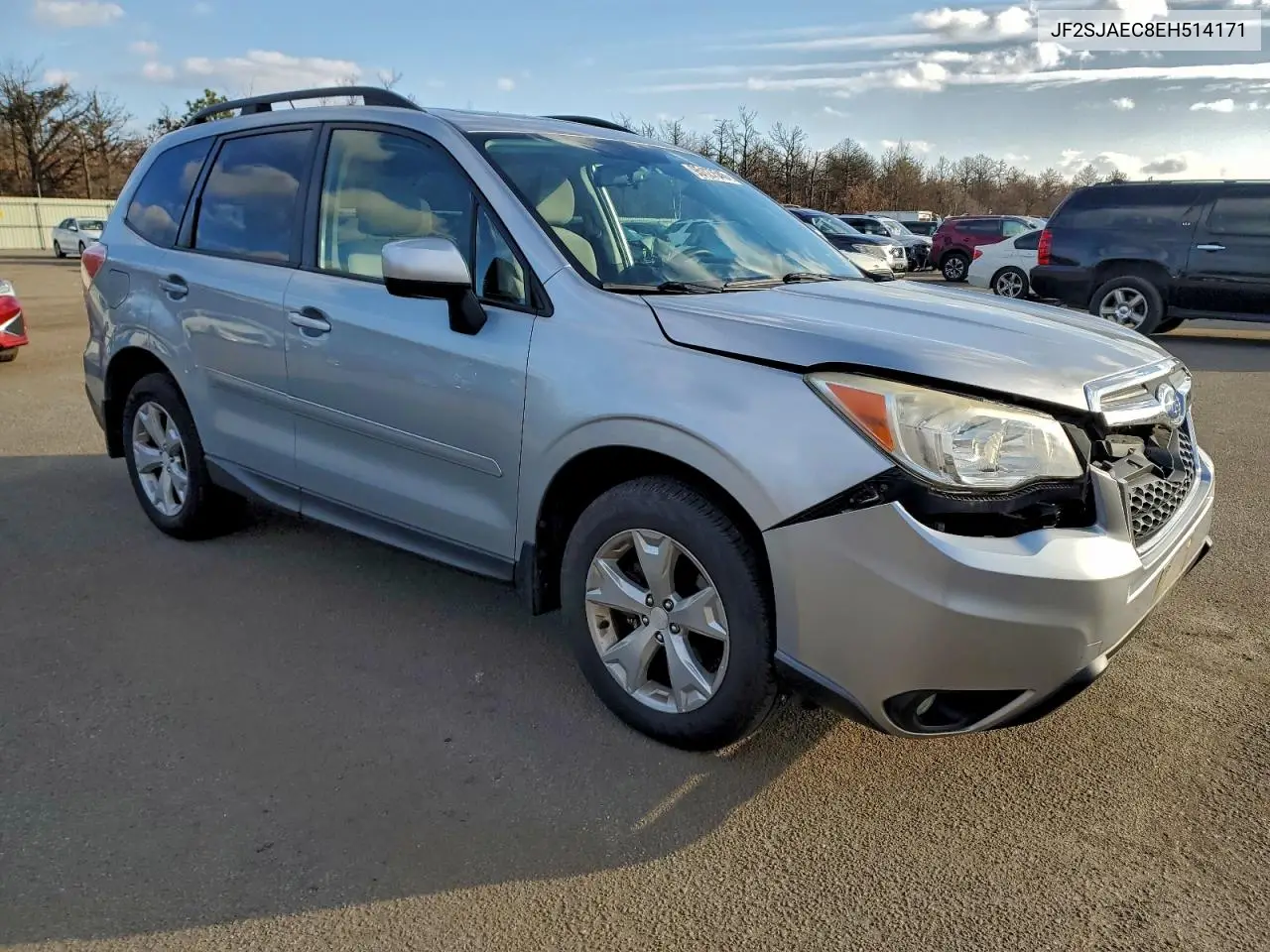 JF2SJAEC8EH514171 2014 Subaru Forester 2.5I Premium