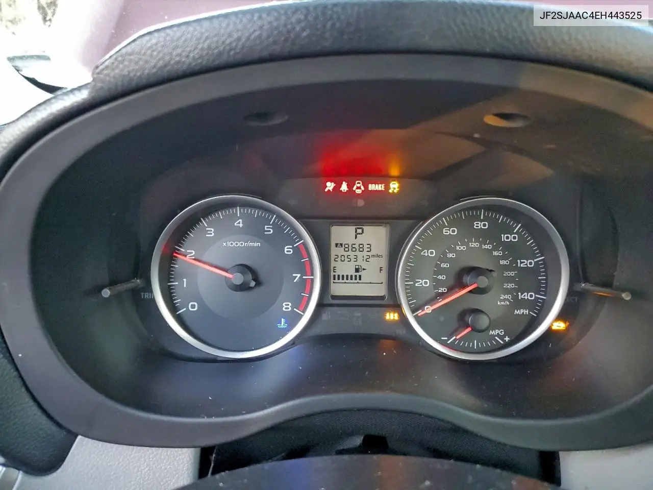 JF2SJAAC4EH443525 2014 Subaru Forester 2.5I