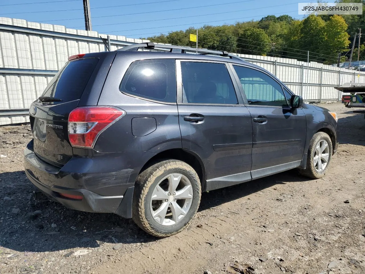 2015 Subaru Forester 2.5I VIN: JF2SJABC5FH430749 Lot: 68909034