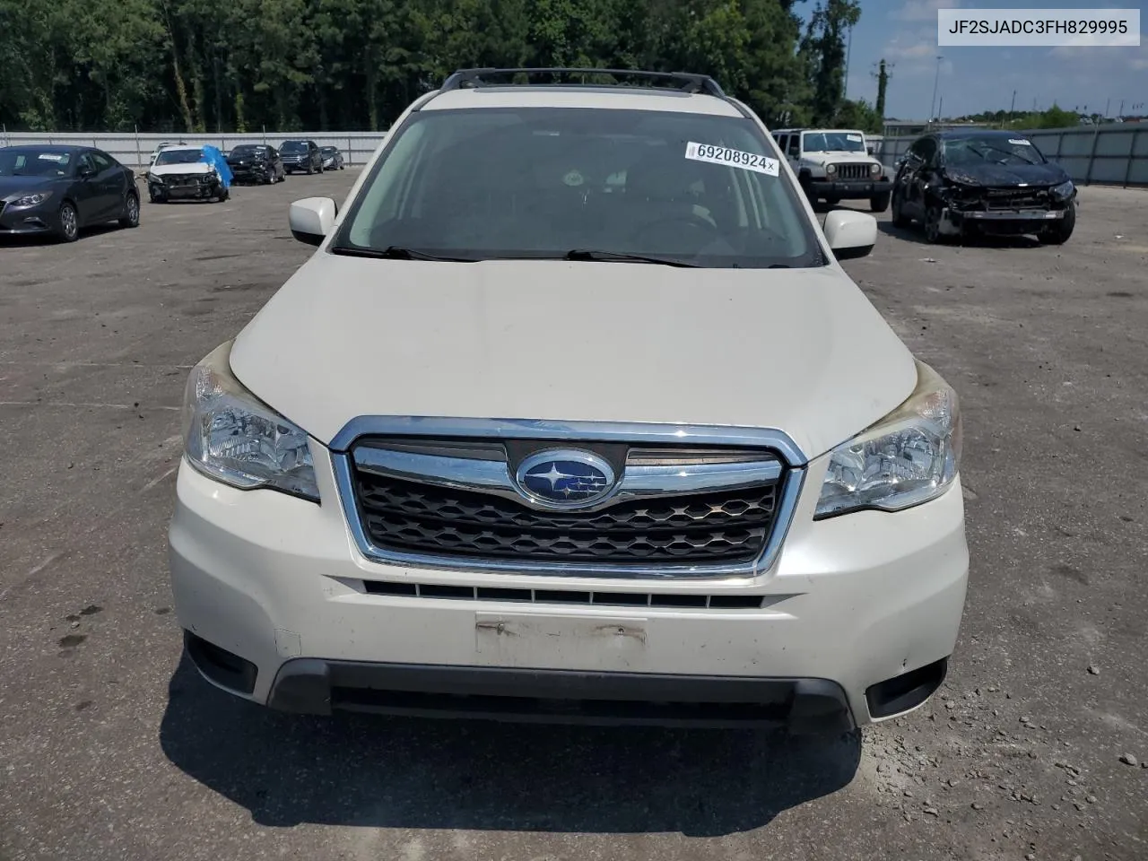 2015 Subaru Forester 2.5I Premium VIN: JF2SJADC3FH829995 Lot: 69208924