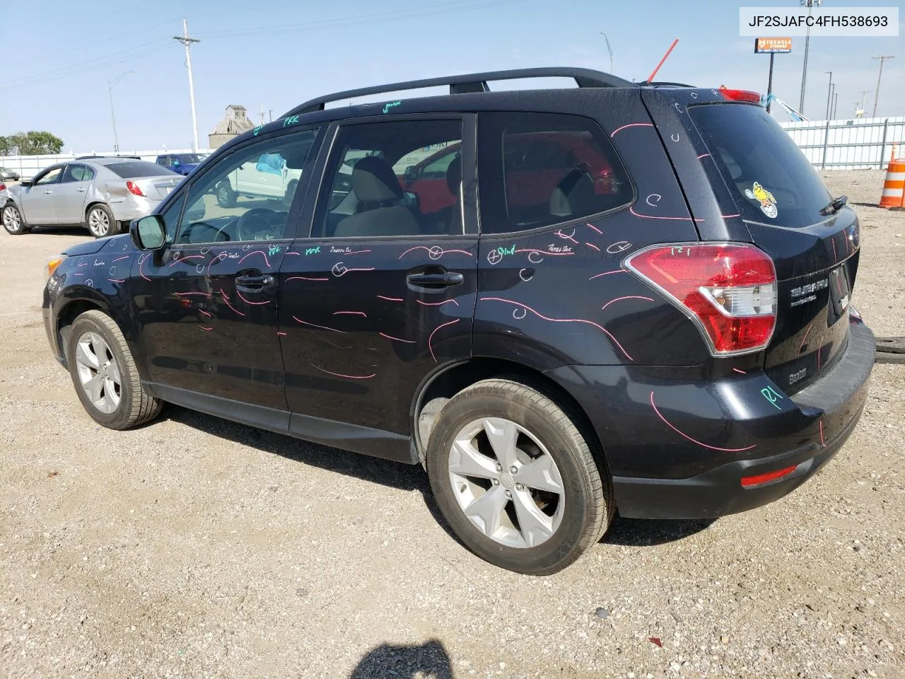 2015 Subaru Forester 2.5I Premium VIN: JF2SJAFC4FH538693 Lot: 71015724