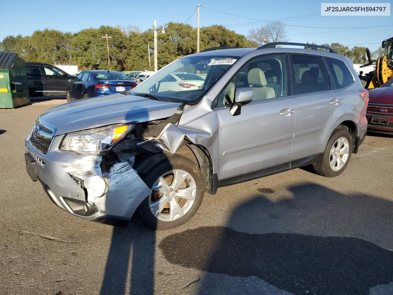 JF2SJARC5FH594797 2015 Subaru Forester 2.5I Limited