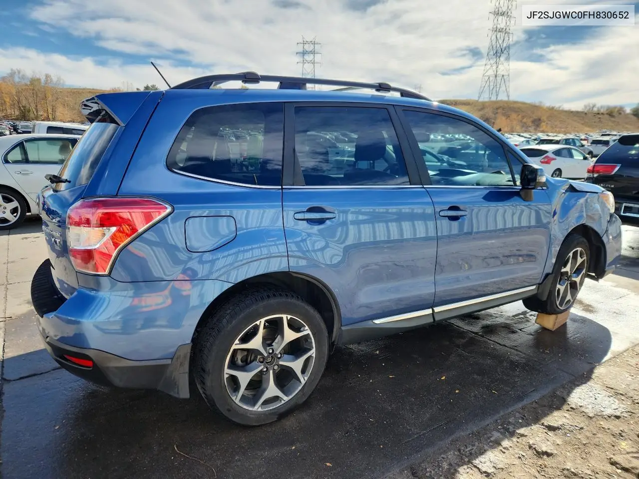 JF2SJGWC0FH830652 2015 Subaru Forester 2.0Xt Touring