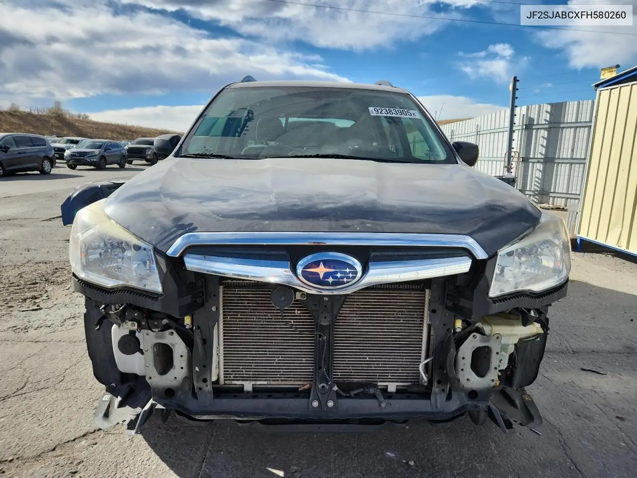JF2SJABCXFH580260 2015 Subaru Forester 2.5I