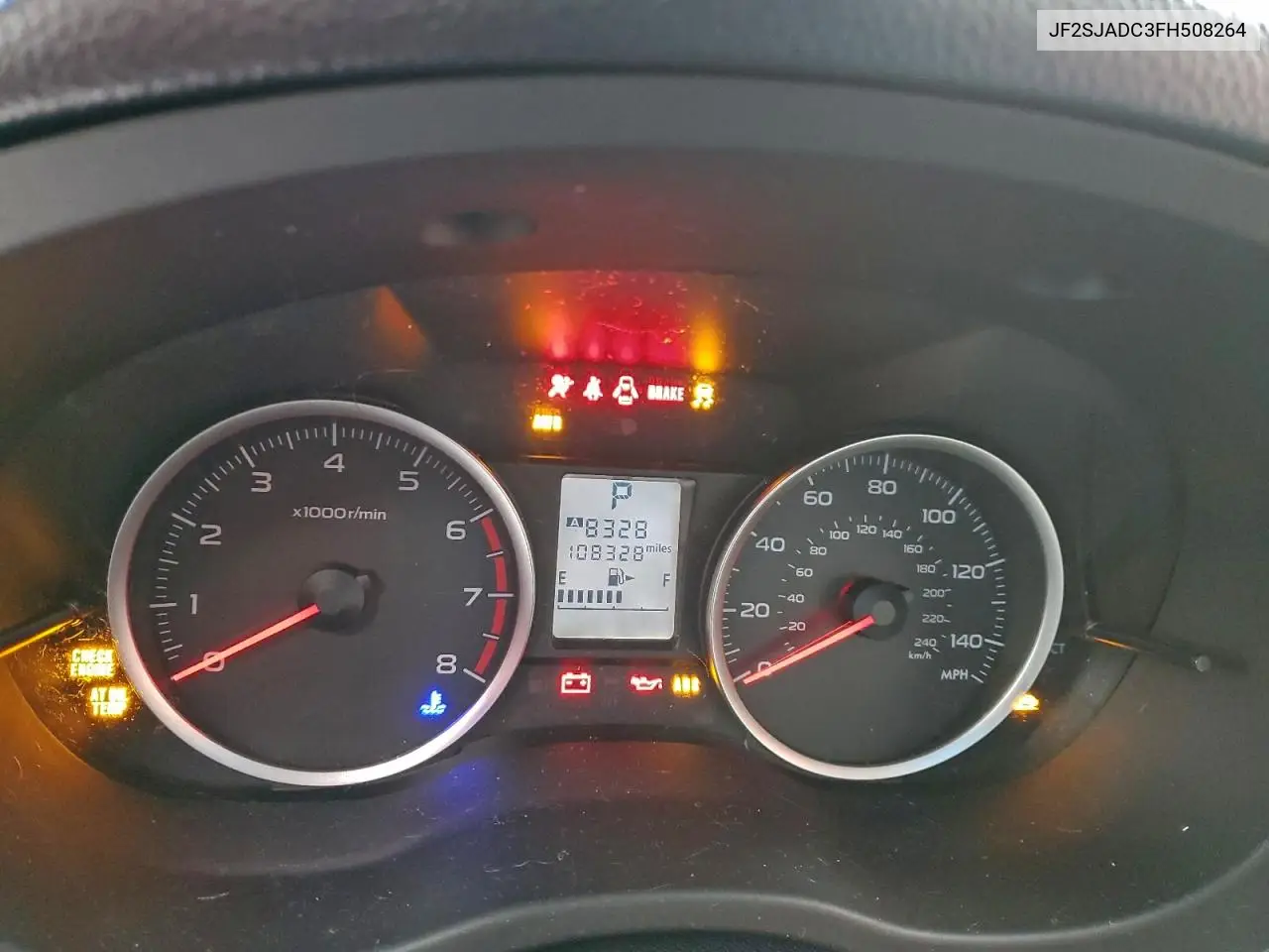 JF2SJADC3FH508264 2015 Subaru Forester 2.5I Premium
