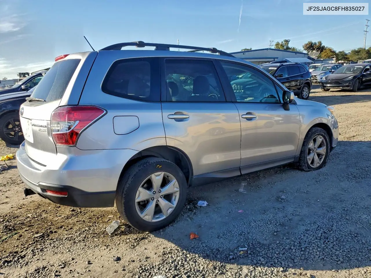 JF2SJAGC8FH835027 2015 Subaru Forester 2.5I Premium